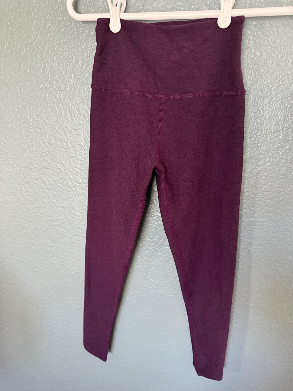 Beyond Yoga High-Waist Space Dye Plum Leggings 23” inseam
